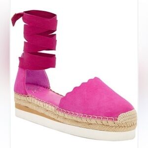 Vince Camuto Pink Espadrille Flats